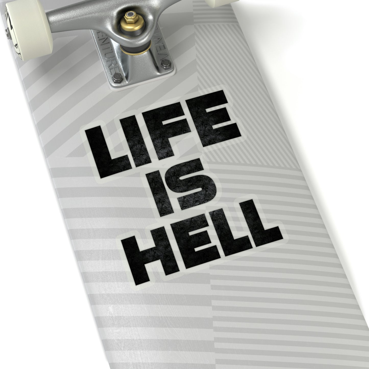 Life Is Hell BLK Kiss-Cut Stickers