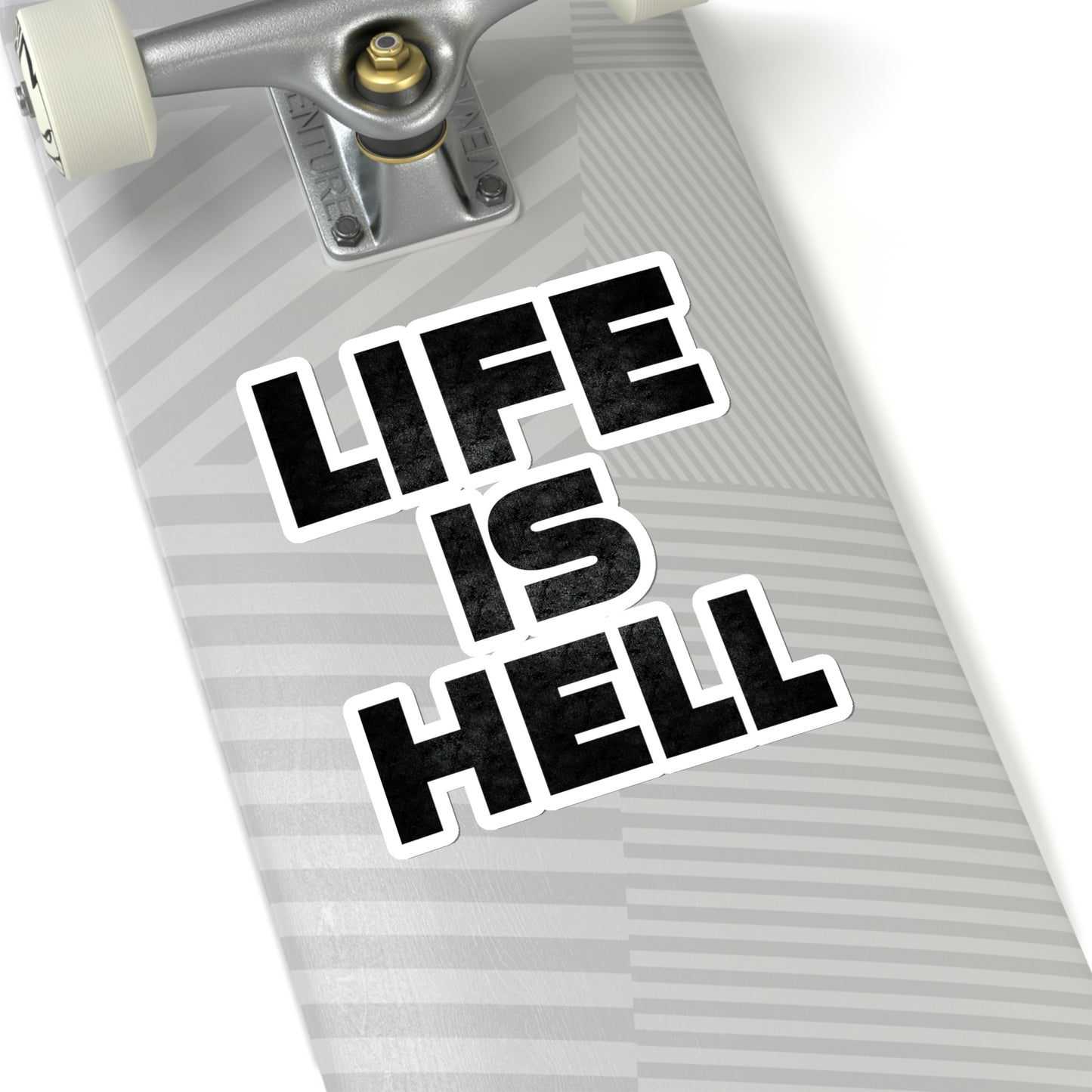 Life Is Hell BLK Kiss-Cut Stickers