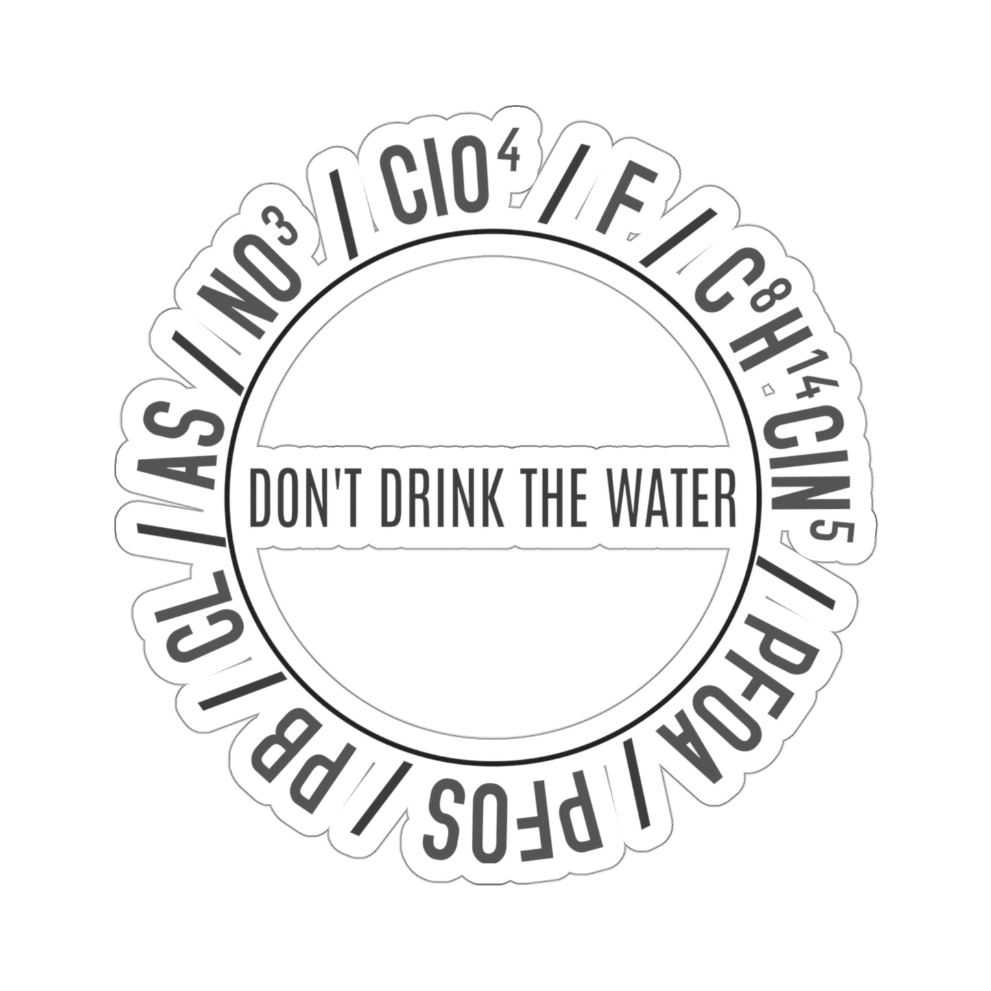 Don't Drink Water Kiss-Cut Stickers