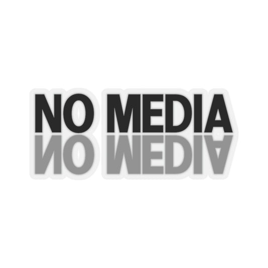 No Media Mirror Kiss-Cut Stickers