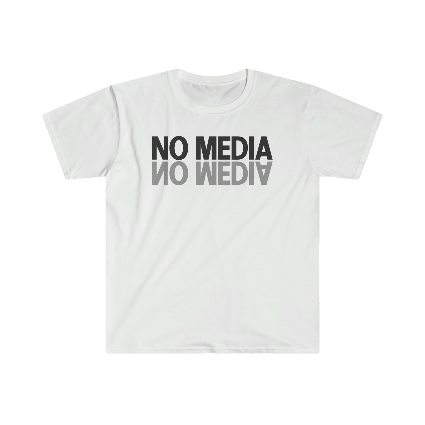 No Media Mirror Unisex Softstyle T-Shirt