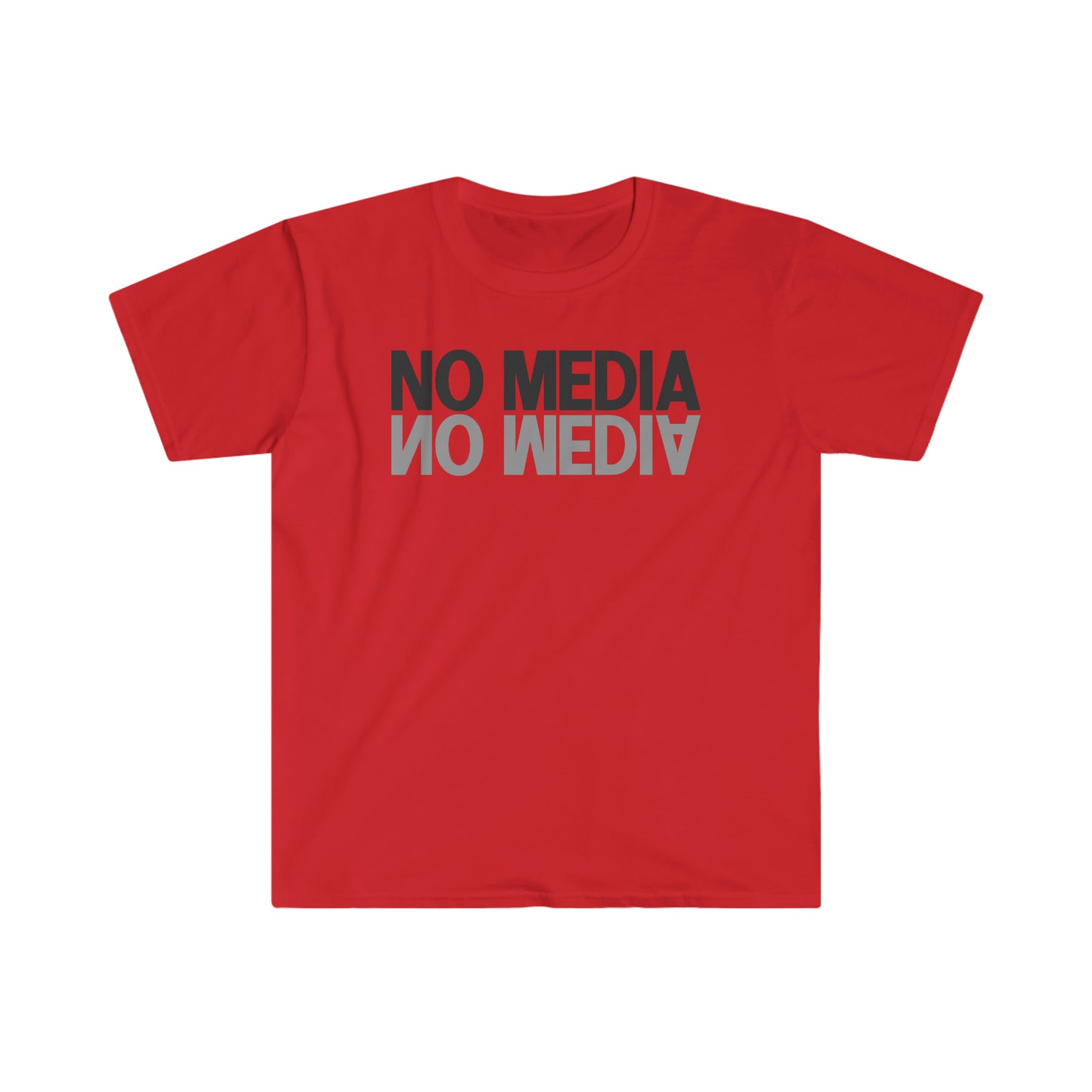 No Media Mirror Unisex Softstyle T-Shirt