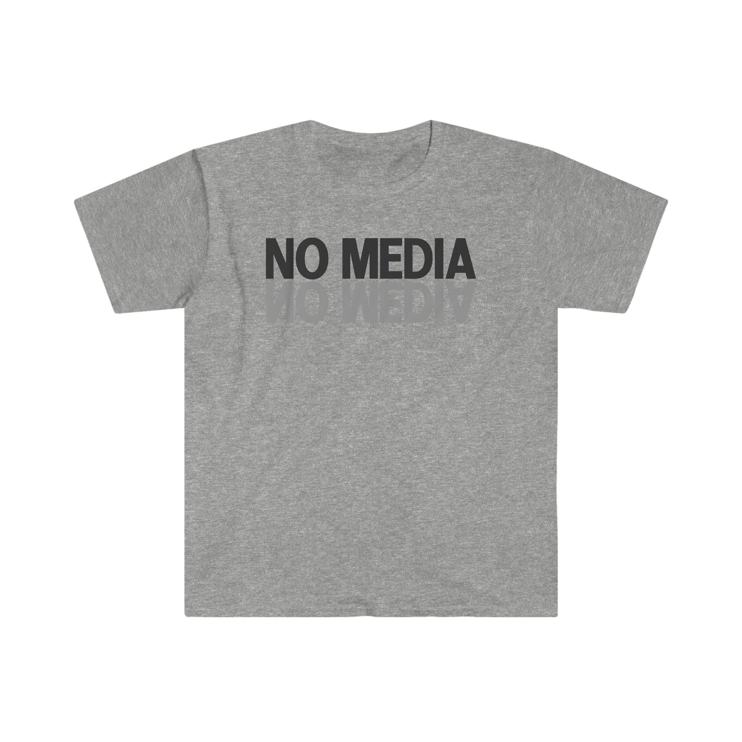 No Media Mirror Unisex Softstyle T-Shirt