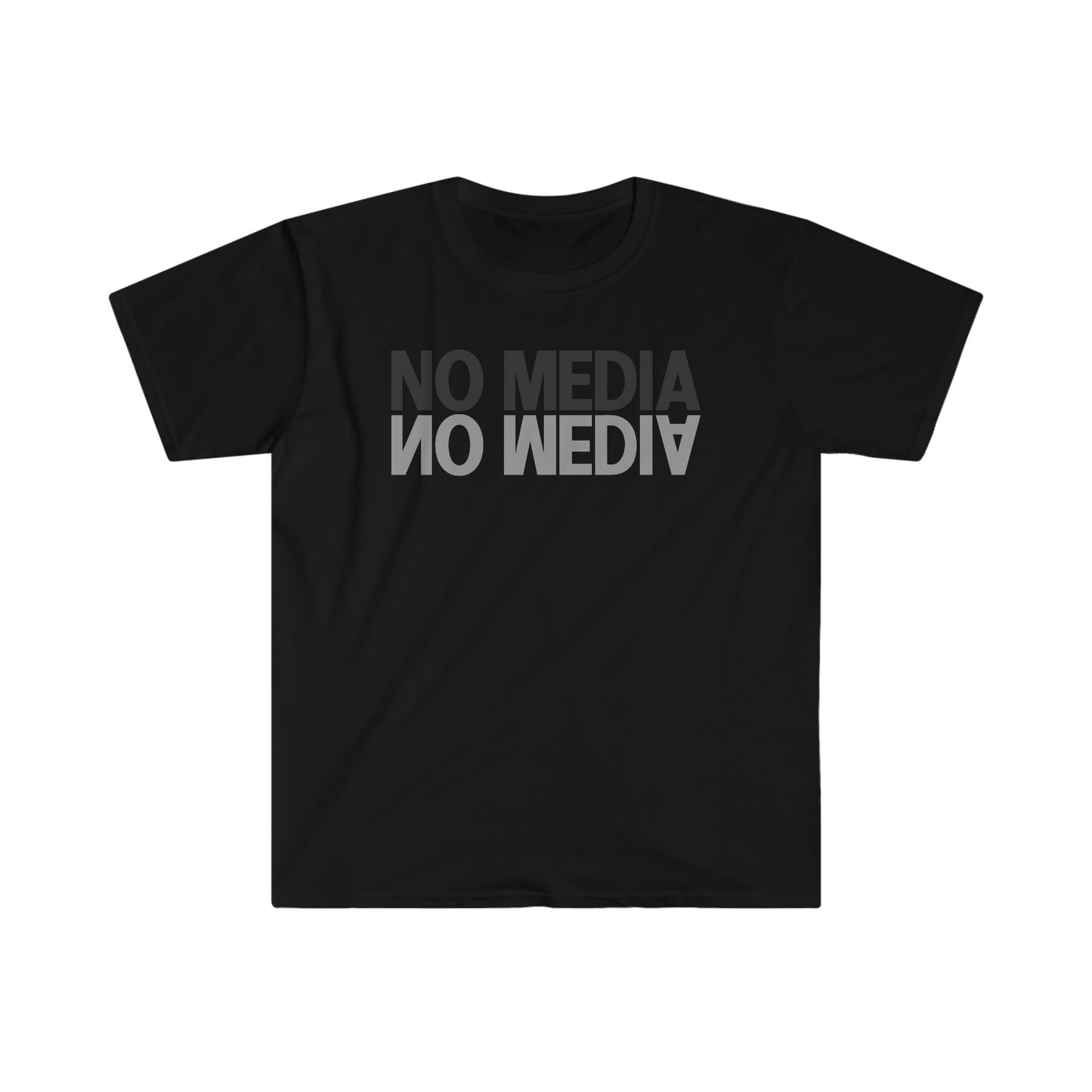 No Media Mirror Unisex Softstyle T-Shirt